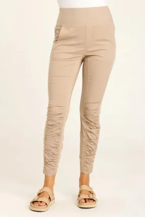 High Waist Penny Legging - Sand