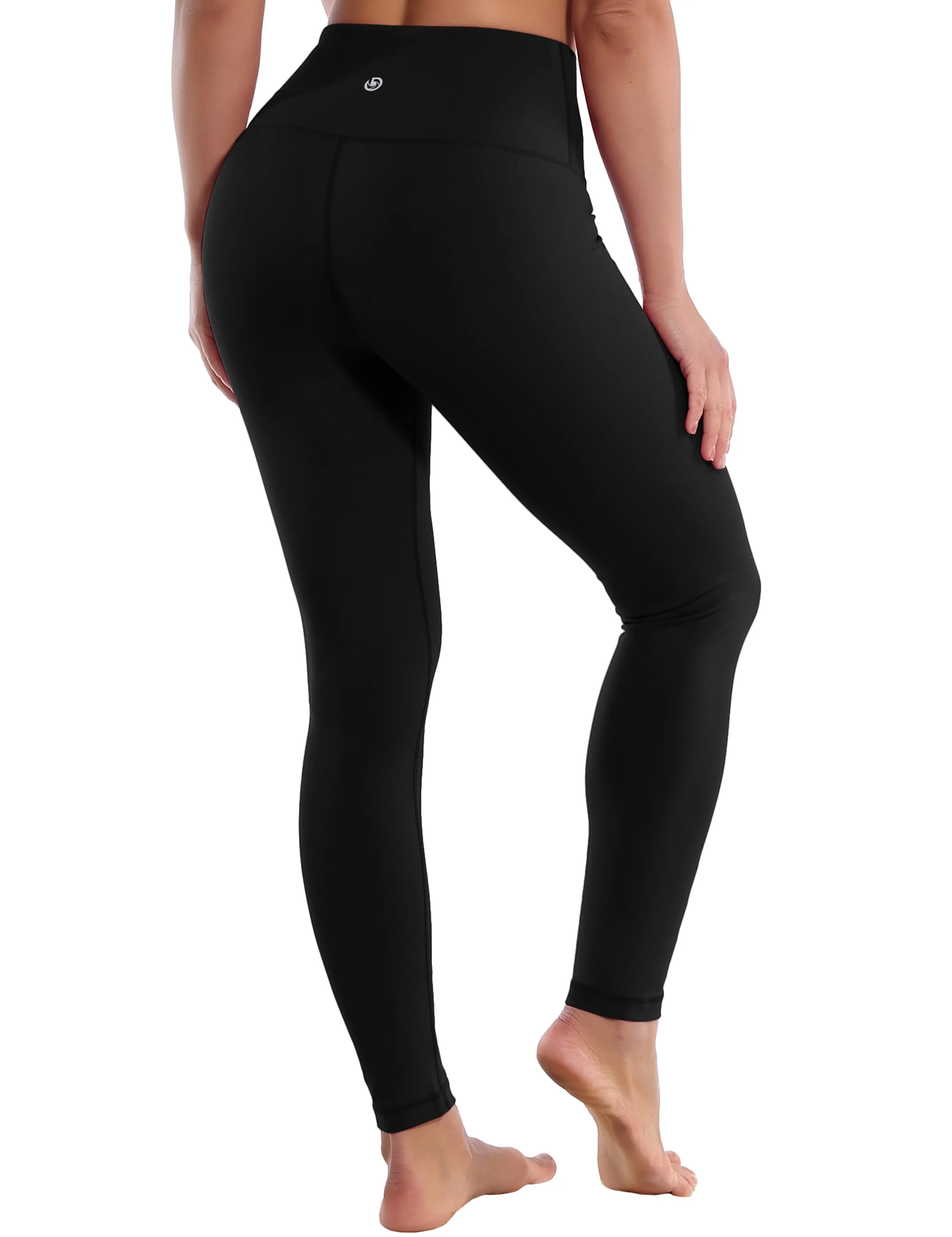High Waist Plus Size Pants black_Plus Size