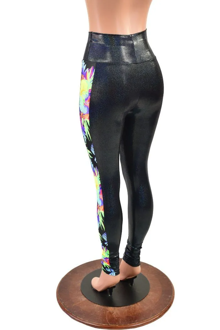 High Waist Side Panel Leggings