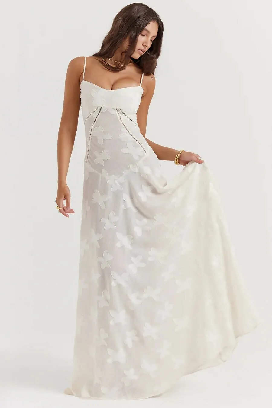House of CB Seren Dress in Vintage Cream