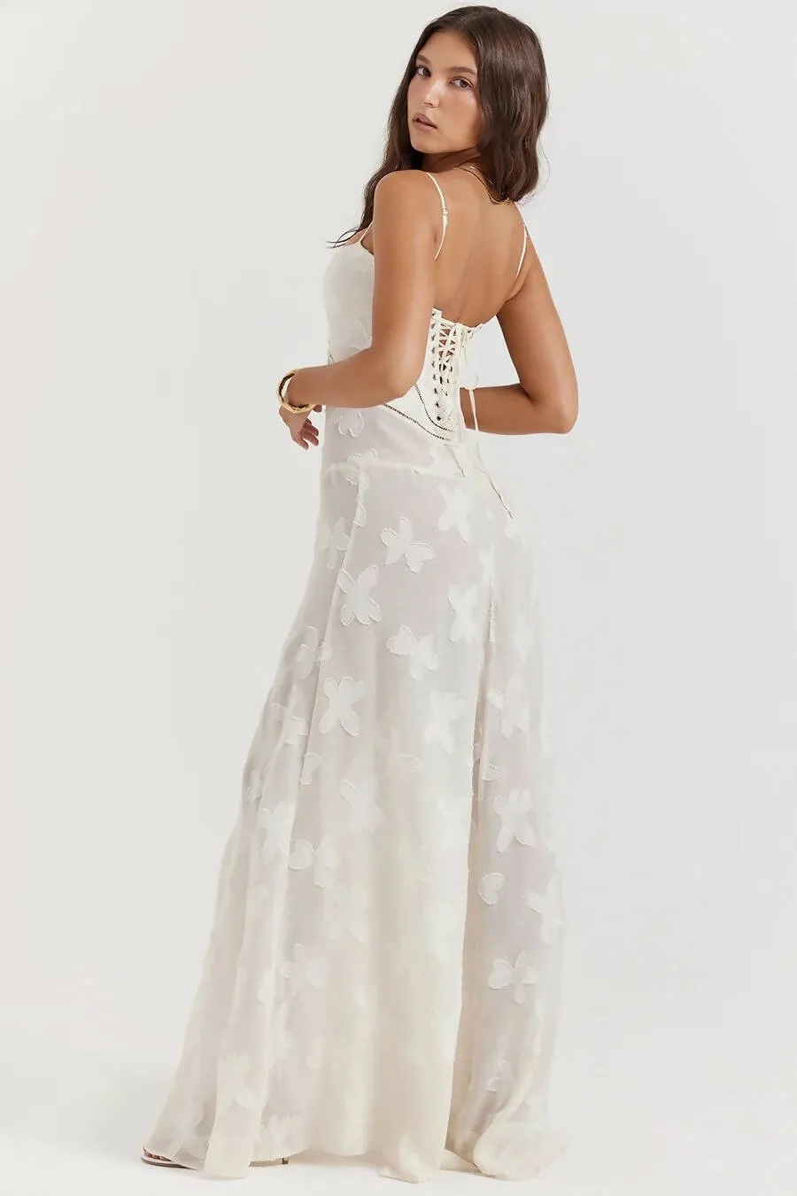 House of CB Seren Dress in Vintage Cream