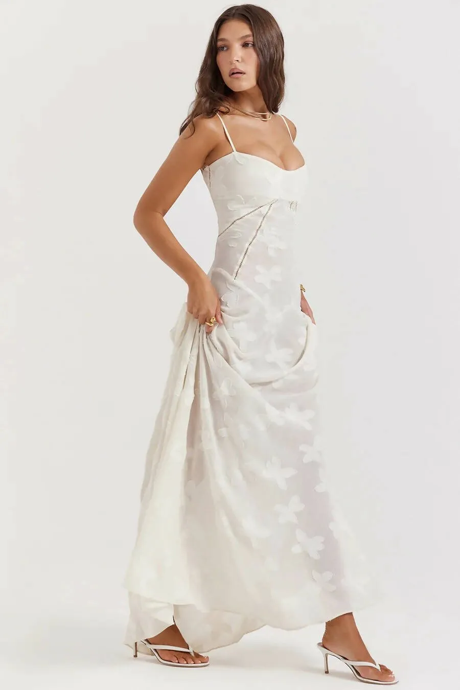 House of CB Seren Dress in Vintage Cream