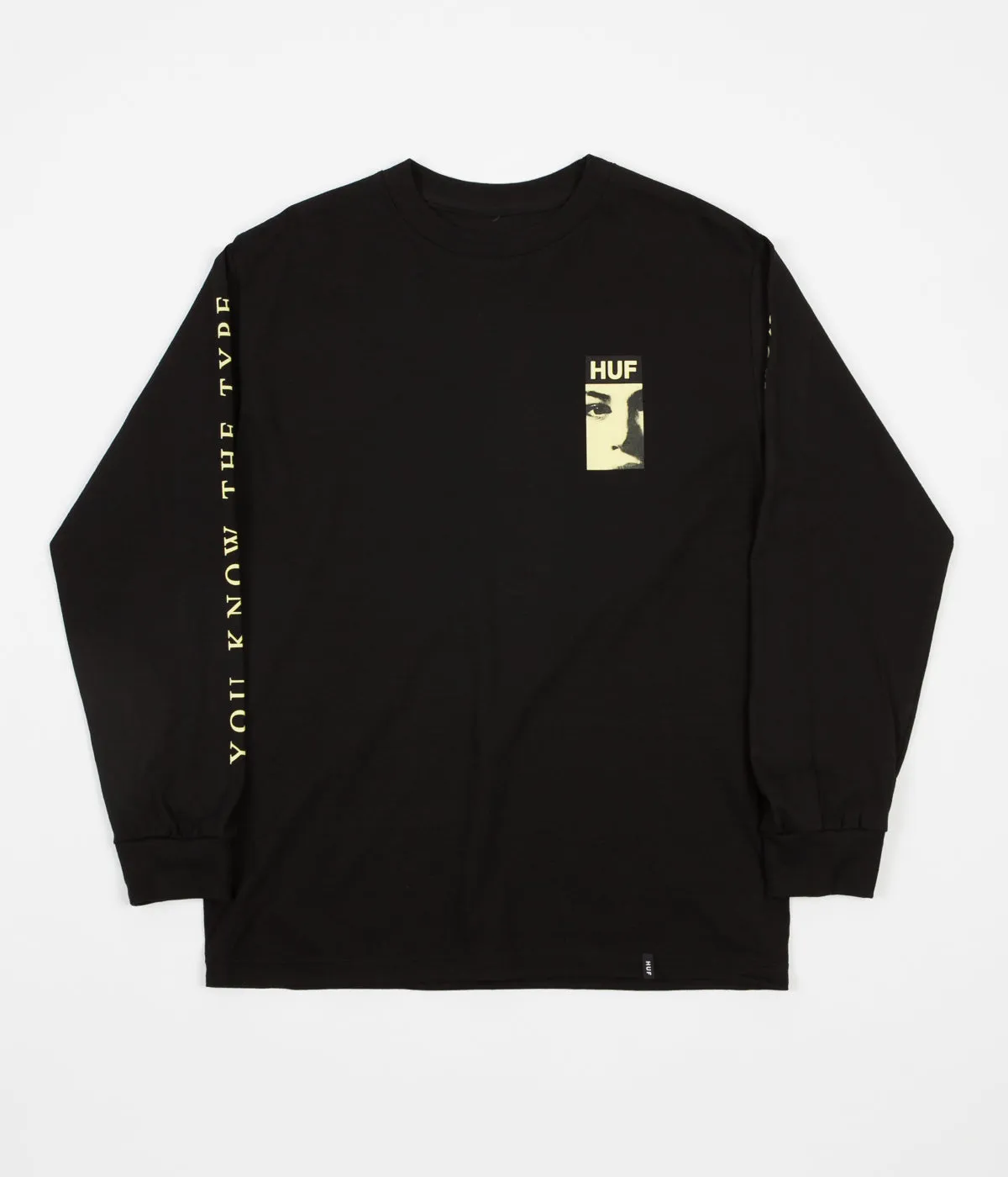 HUF The Type Long Sleeve T-Shirt - Black