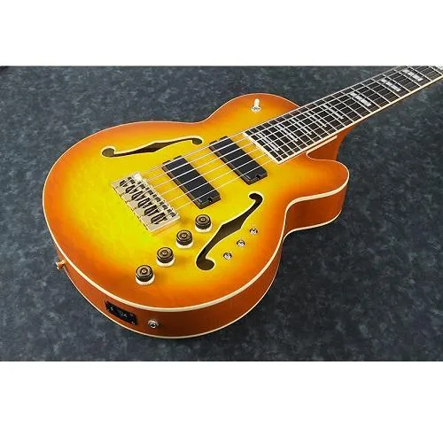 Ibanez TCB1006-ALM 6 Strings - Electric Bass with Piezo and Midi Outputs - Autumn Leaf Burst