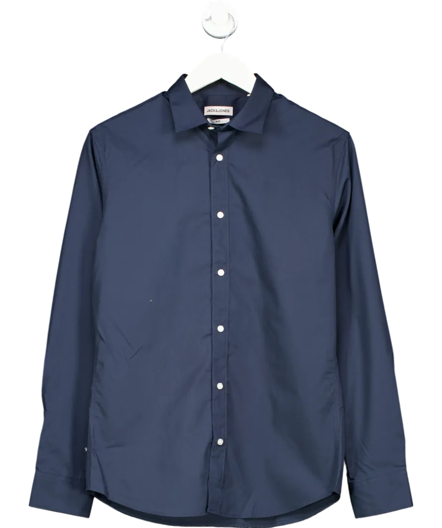 jack & jones Blue Slim Fit Dress Shirt UK XS
