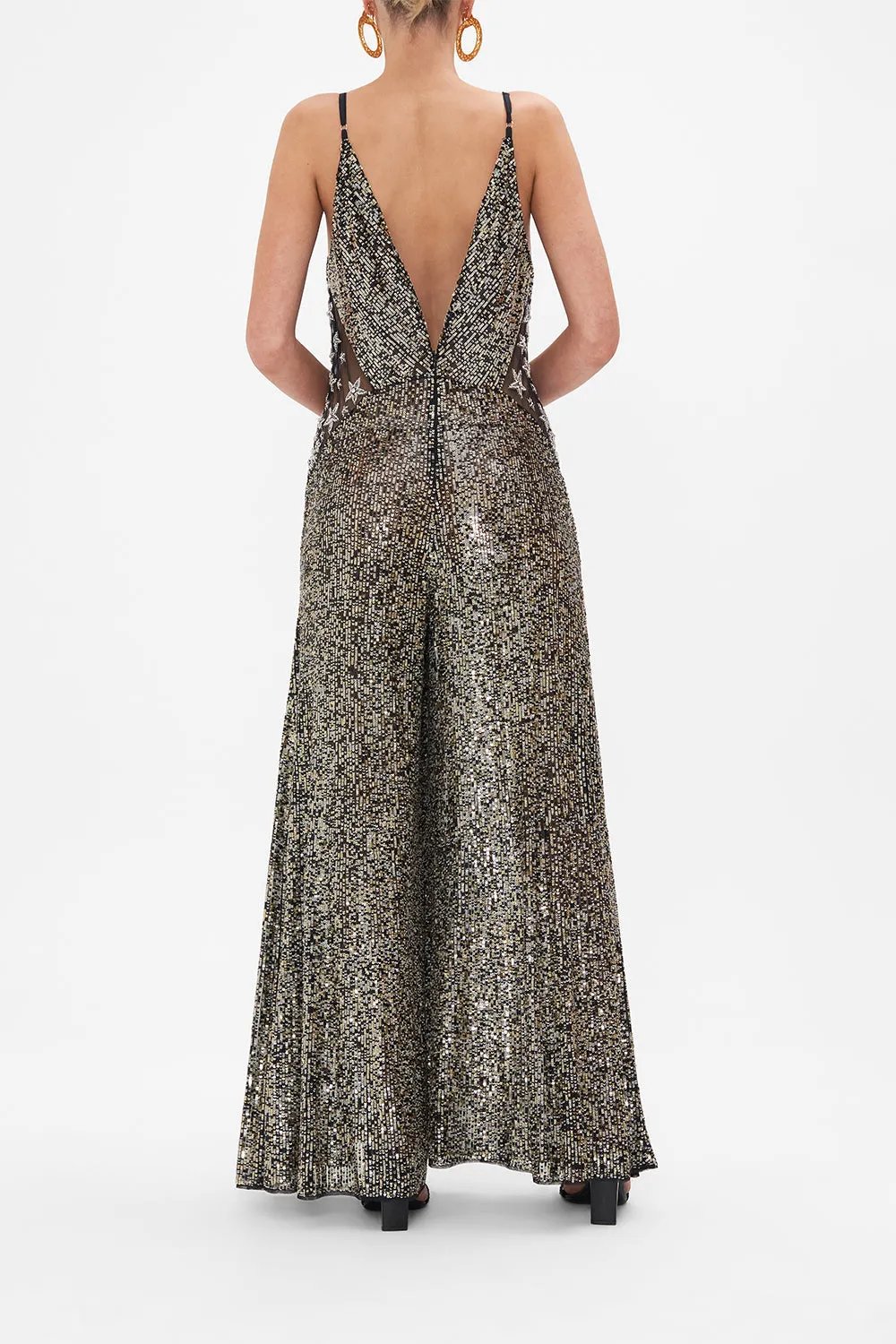 JUMPSUIT WITH LACE INSERT CHAOS IN THE COSMOS