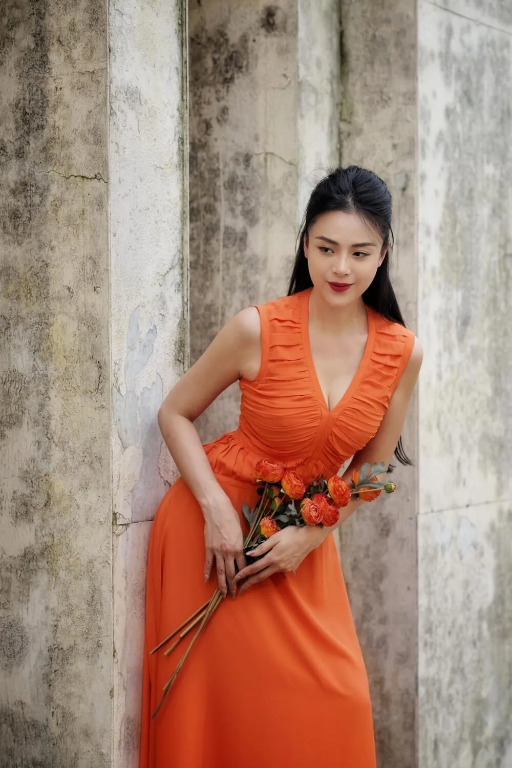 Juno Straight Sleeveless Chiffon Maxi Dress