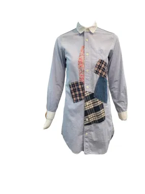Junya Watanabe for Comme des Garçons 2011 Chambray Patchwork Shirt Dress
