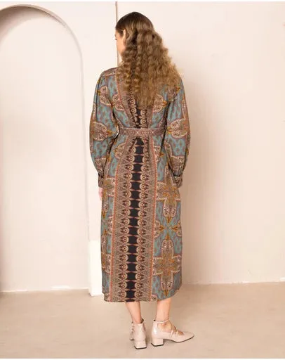 Kachel - Holly Button Down Midi Shirt Dress