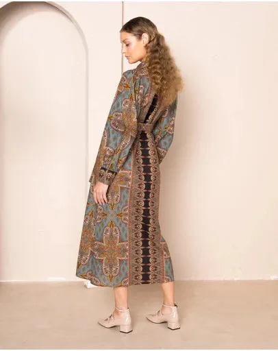 Kachel - Holly Button Down Midi Shirt Dress
