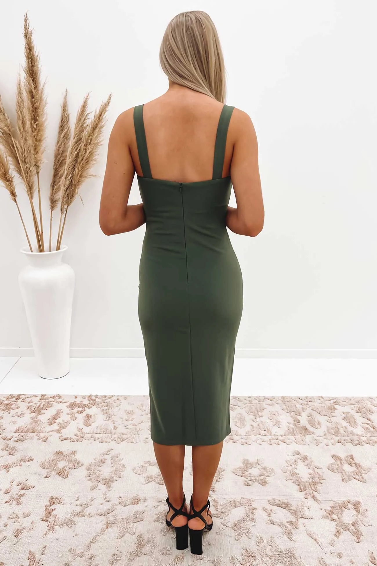 Karissa Midi Dress Green