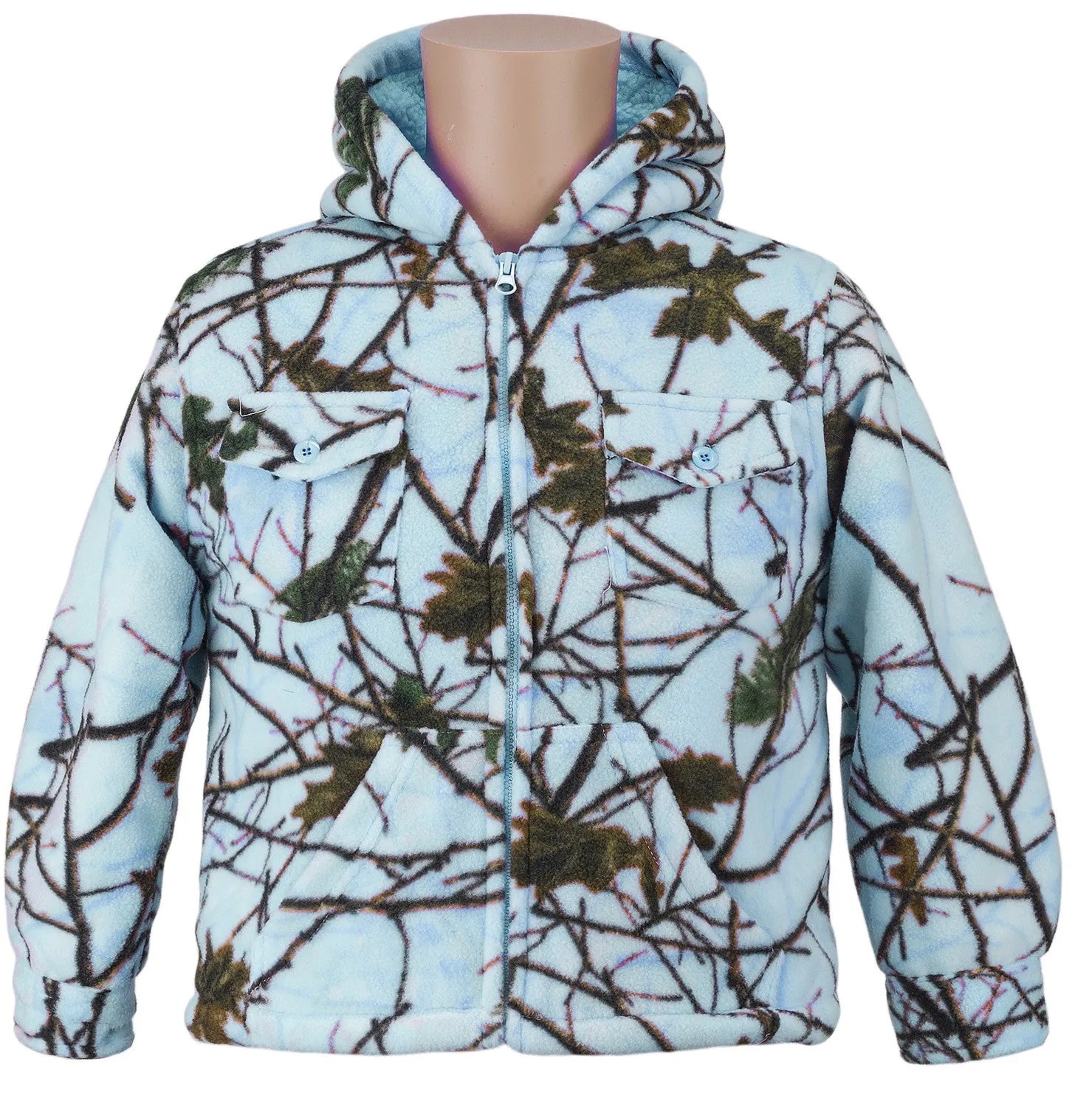KIDS CAMO THURMOND SHERPA  LINED JACKET