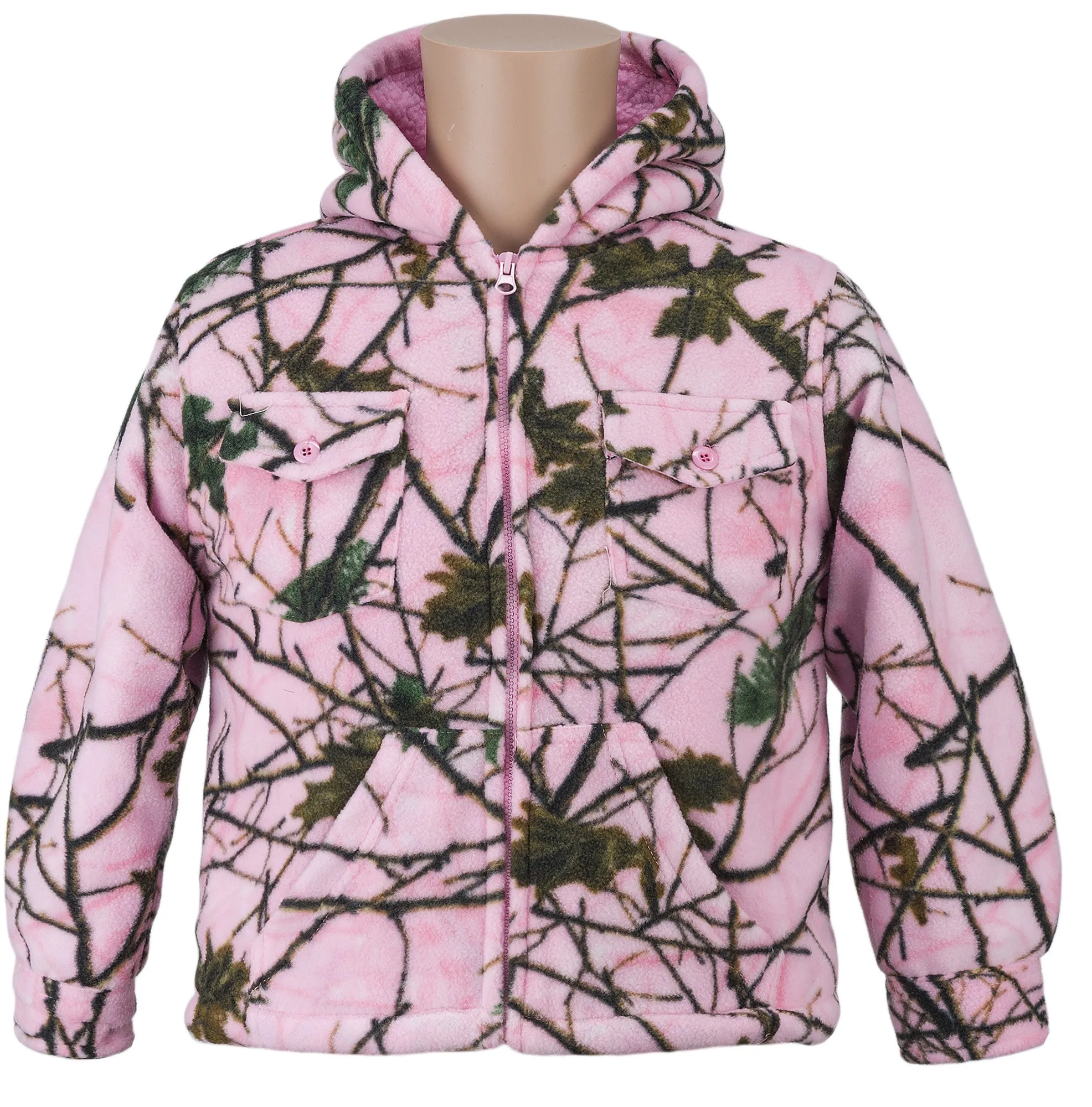 KIDS CAMO THURMOND SHERPA  LINED JACKET