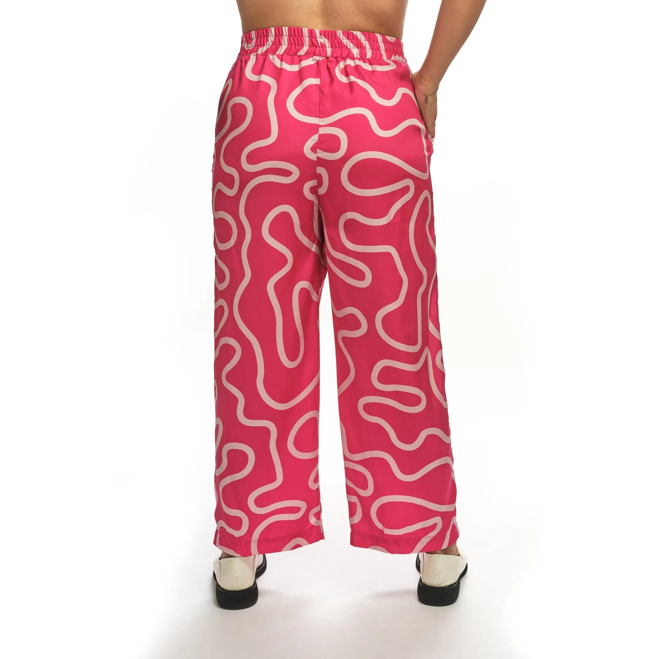 Kitt Pants - Hot Pink Squiggle