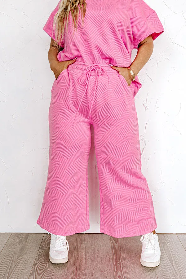 Lattes First High Waist Trousers in Bubblegum Pink Curves