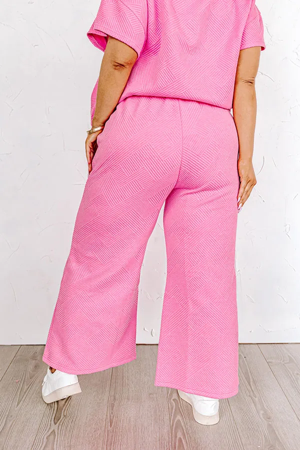 Lattes First High Waist Trousers in Bubblegum Pink Curves