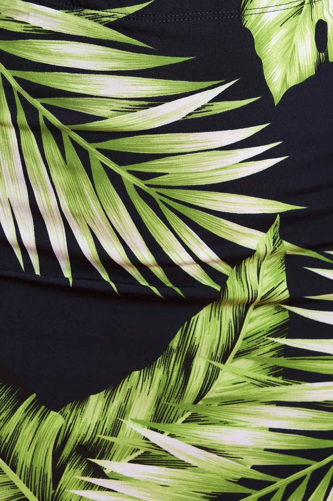 Leaf Printed Crop Top With Midi Skirt Set