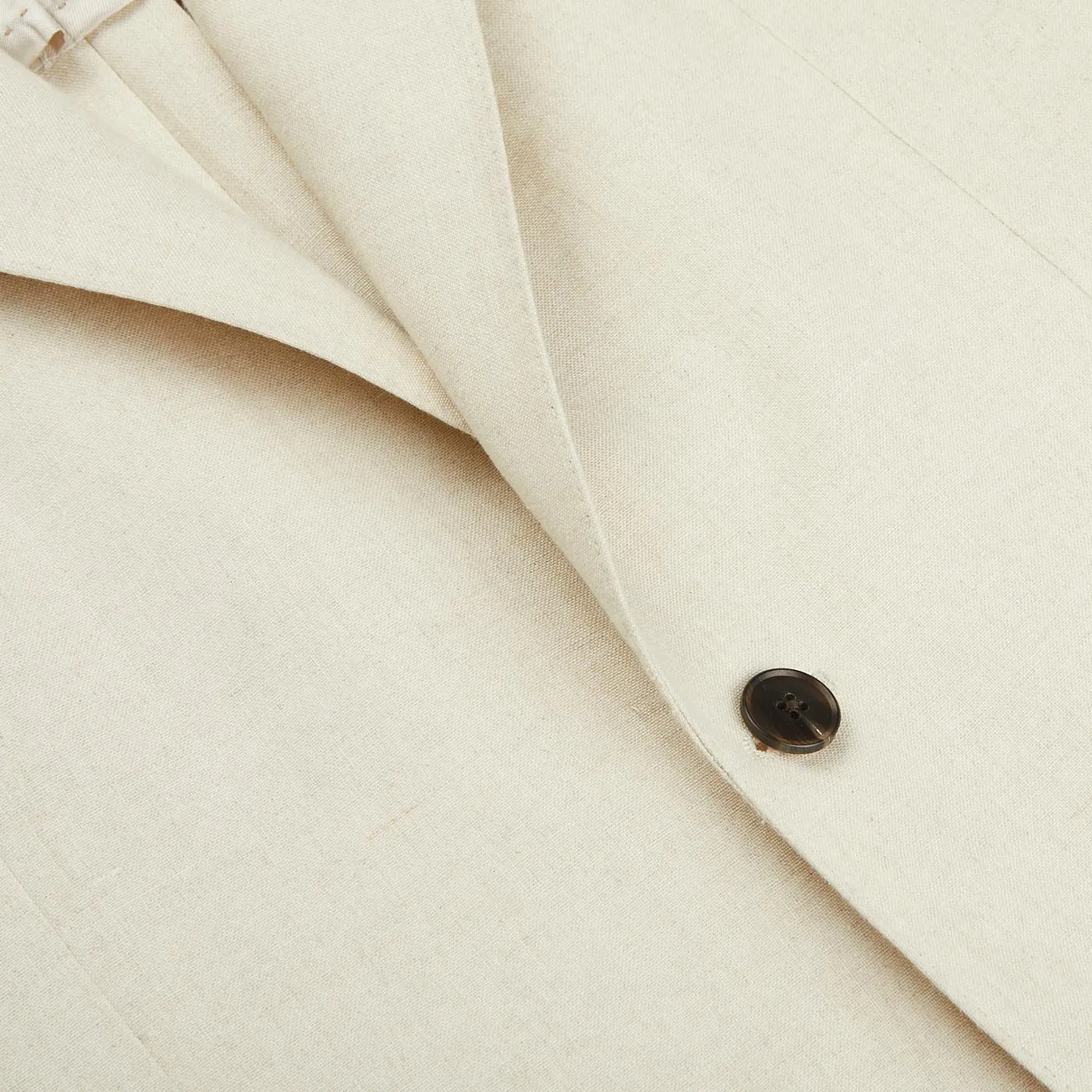 Light Beige Pure Linen Suit Jacket