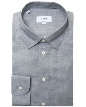 Light Grey Herringbone Flannel Shirt