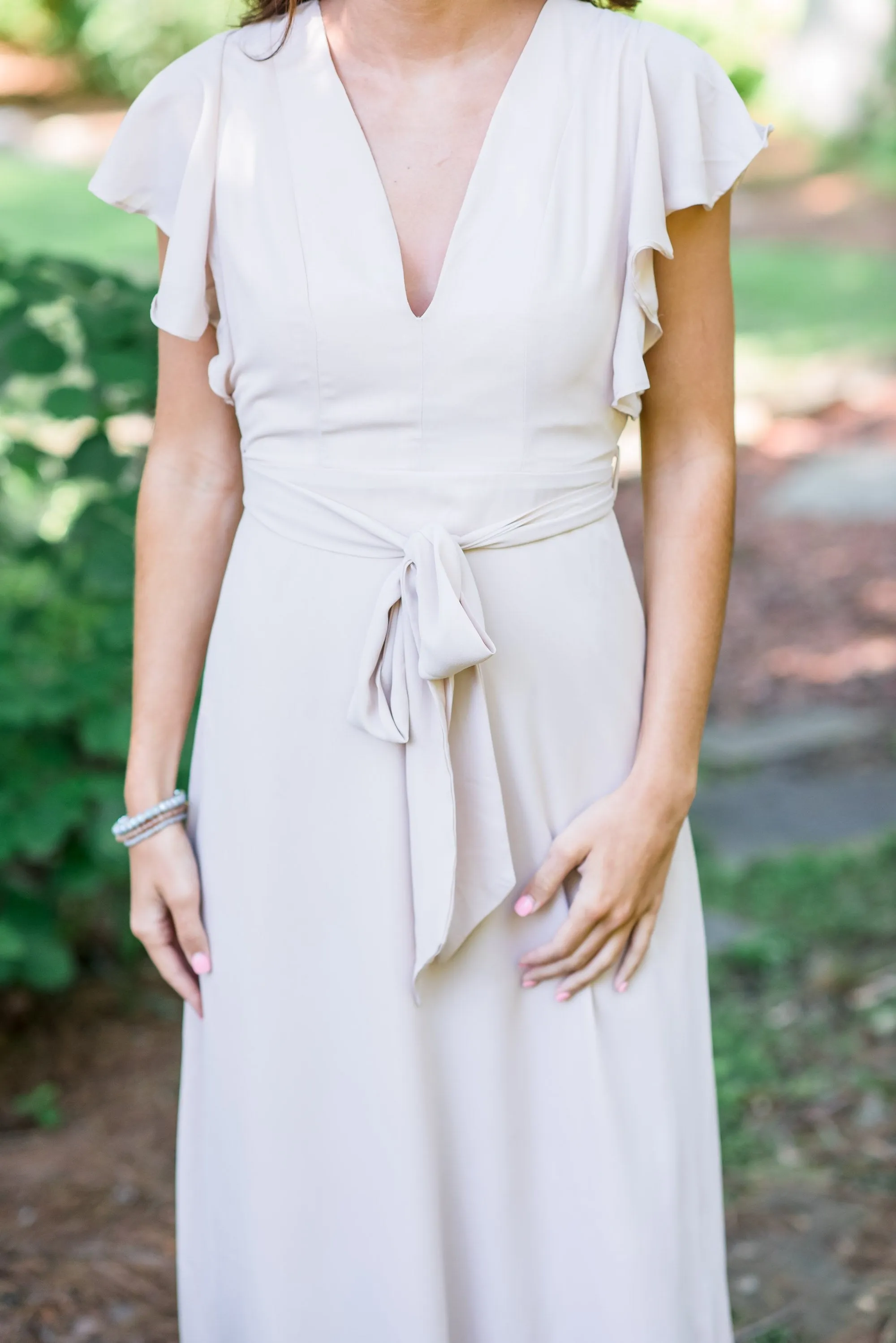 Living The Dream Blush Pink Ruffled Maxi Dress