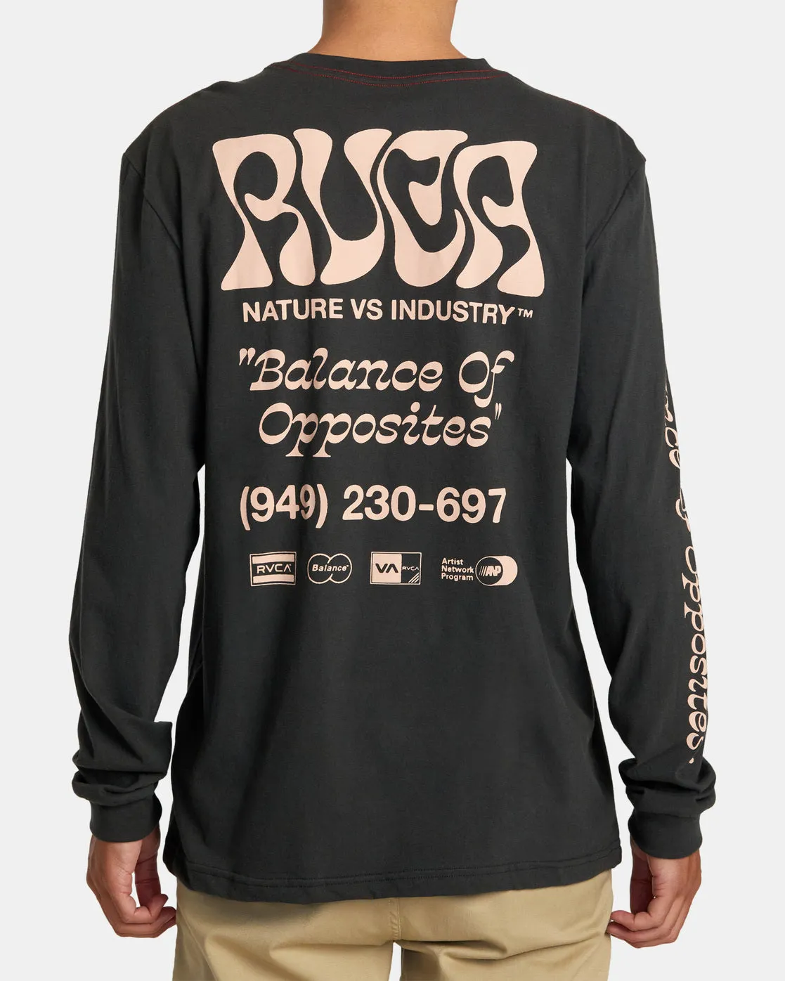 Local Biz Long Sleeve Tee - Pirate Black