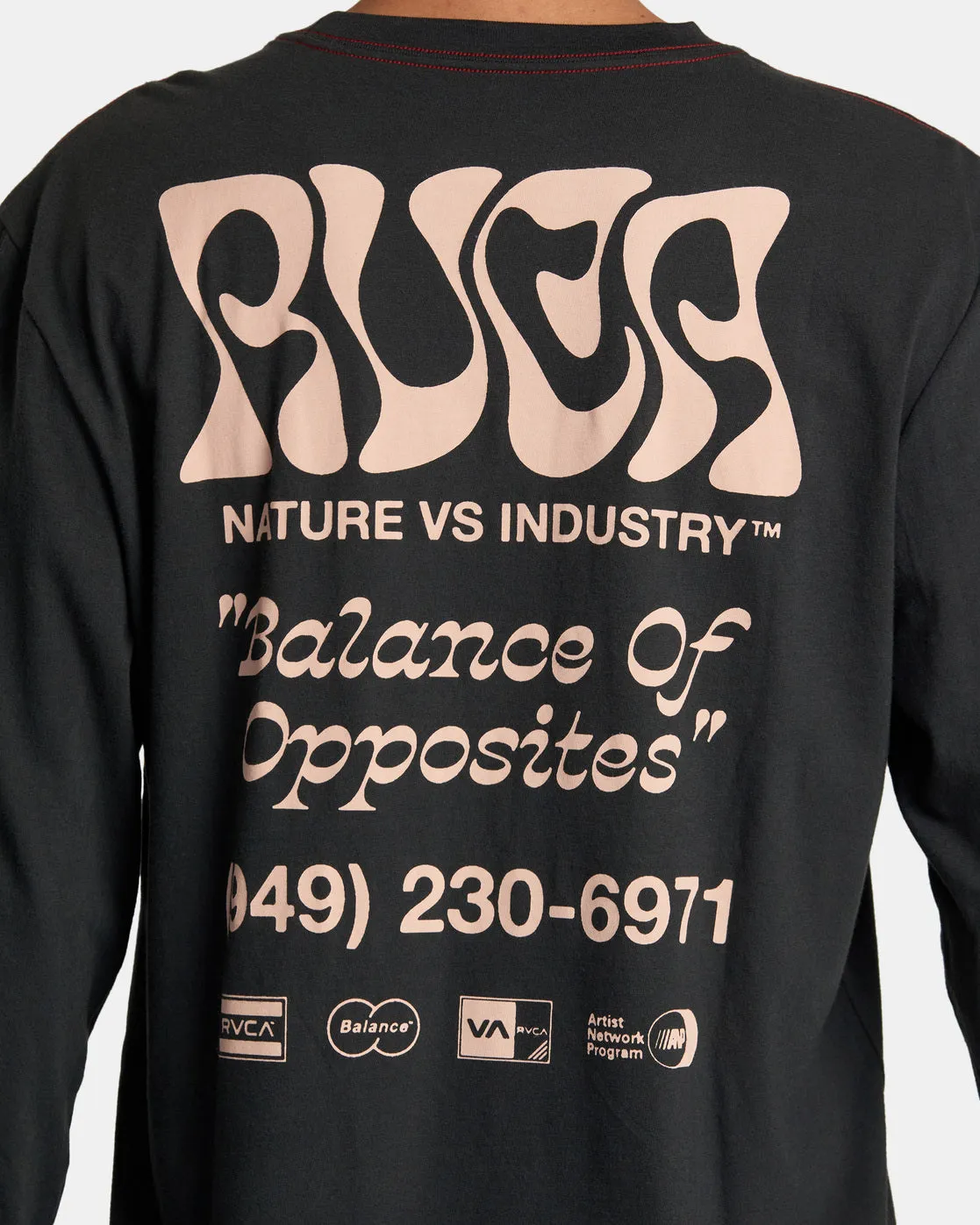 Local Biz Long Sleeve Tee - Pirate Black