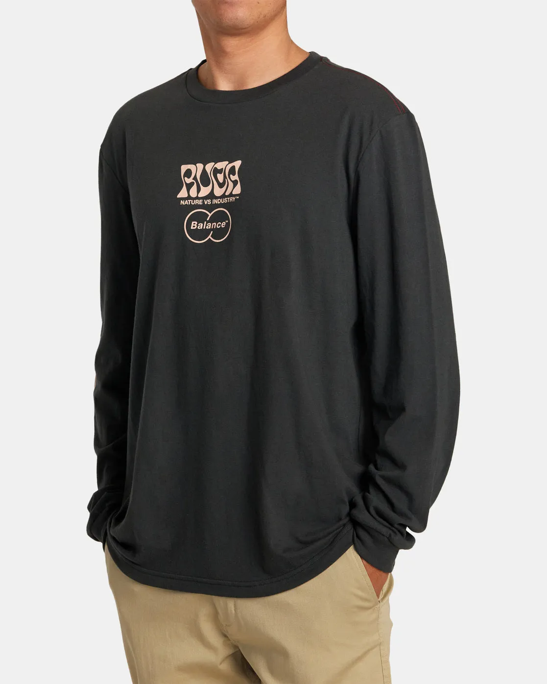 Local Biz Long Sleeve Tee - Pirate Black
