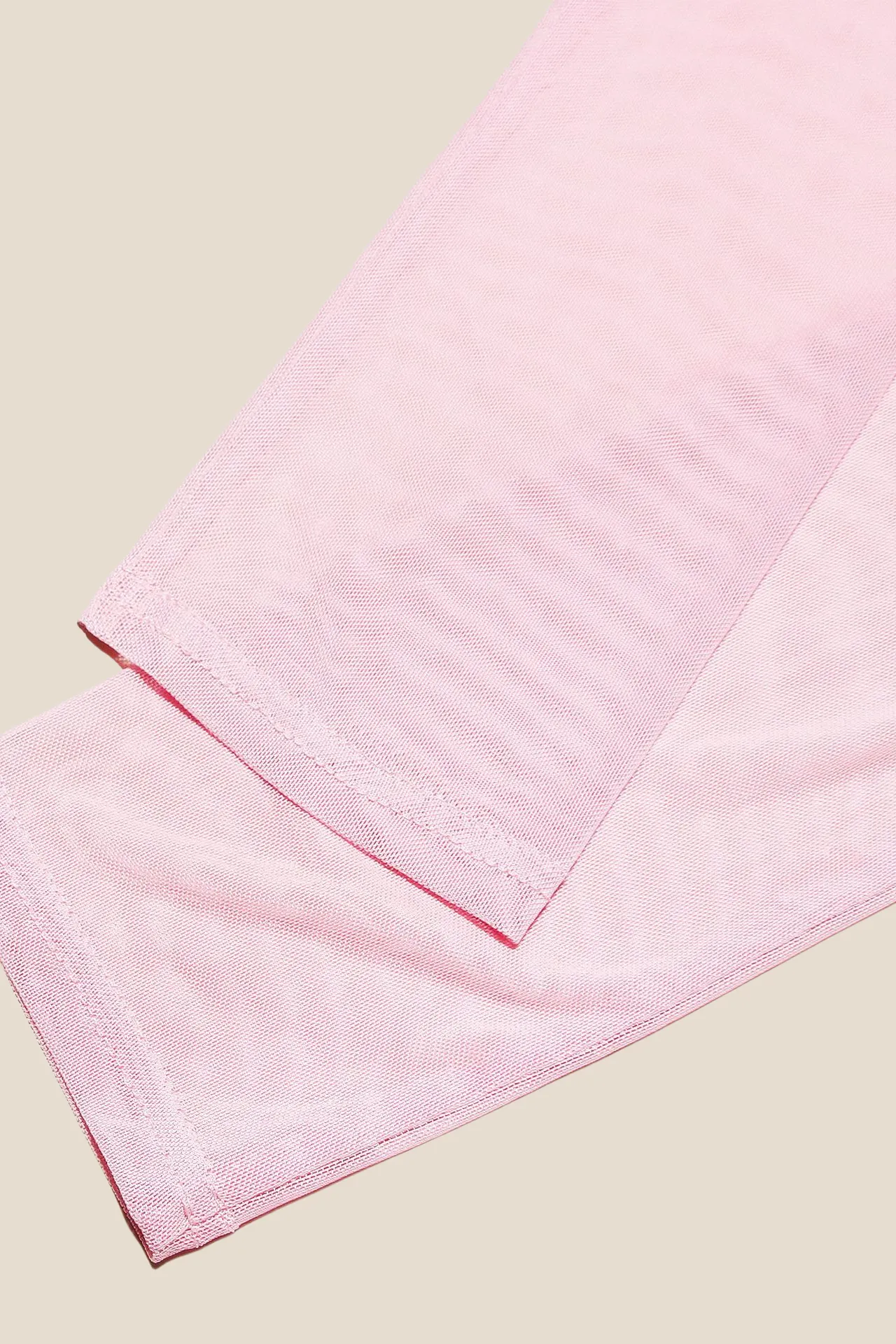Long Sleeves Pink Ruched Long Dress with Slit