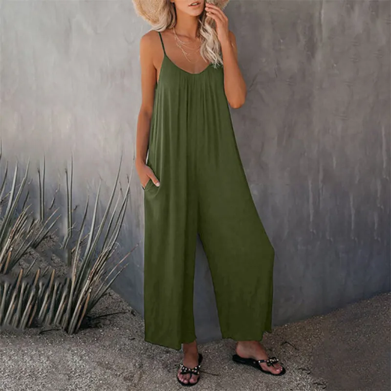 Loose cami jumpsuit - comfortable and versatile