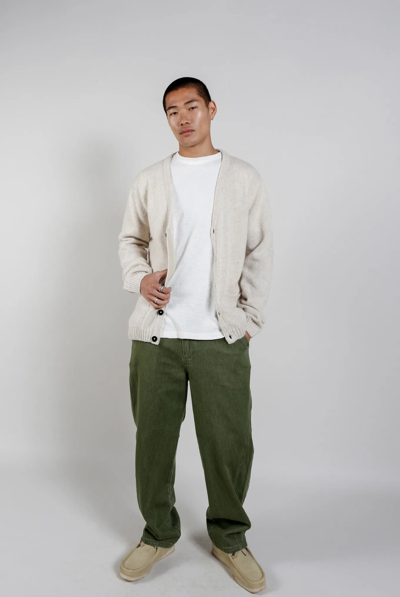 MAKULU Organic Cotton Trouser - Green Wash