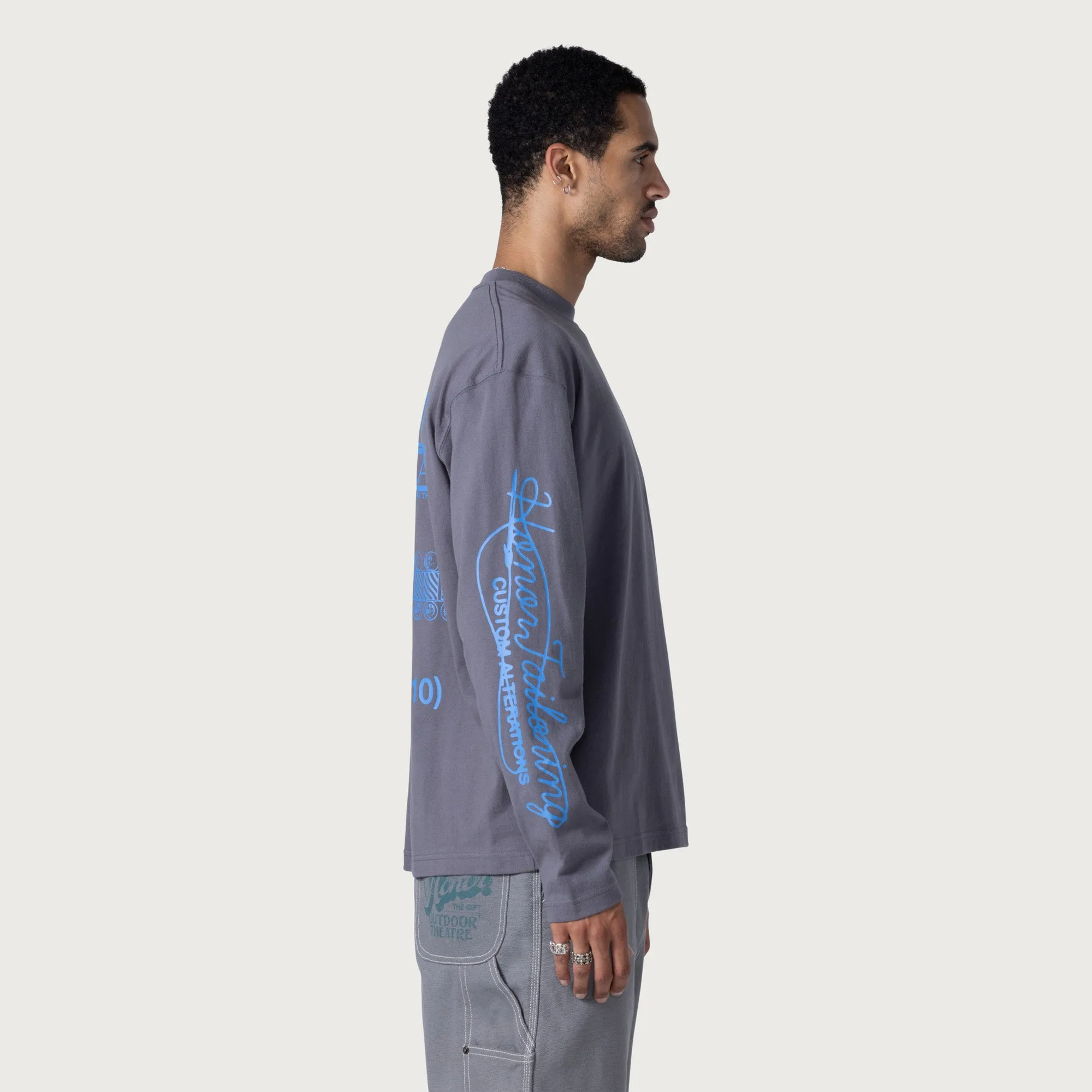 Mall Ls T-Shirt - Grey