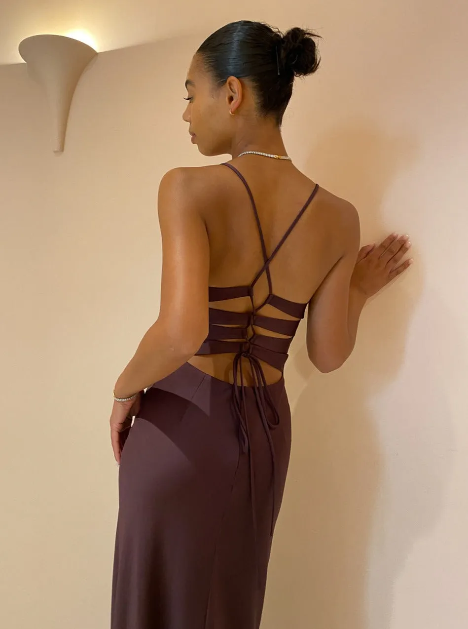 Manning Cartell Time to Shine Slip Dress in Truffle