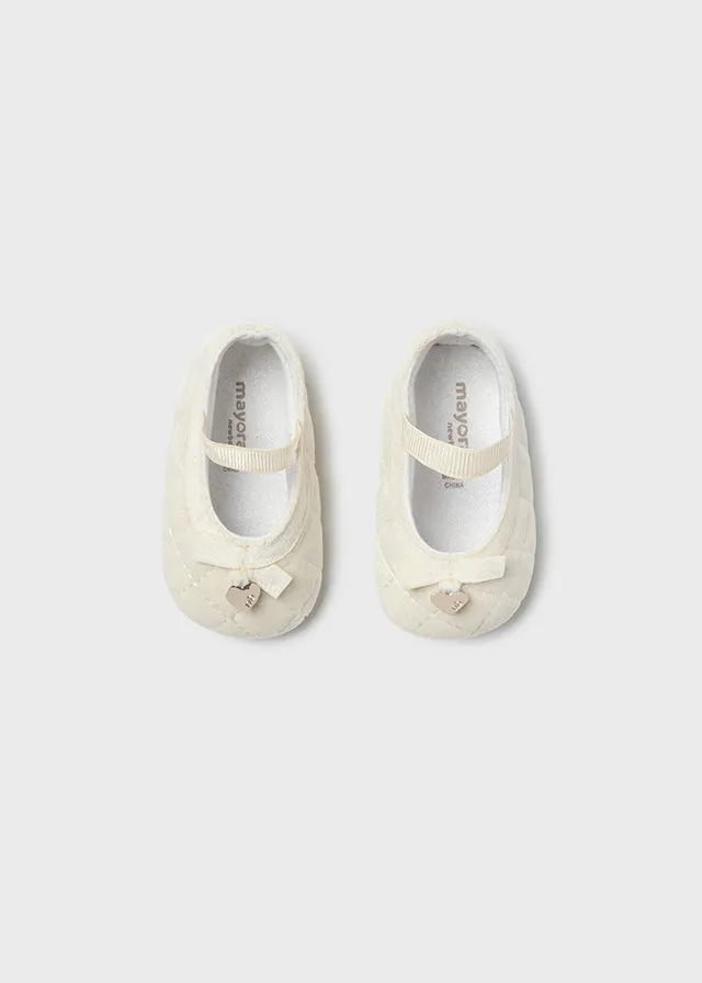 MAY Velvet Quilted Mary Jane Shoe