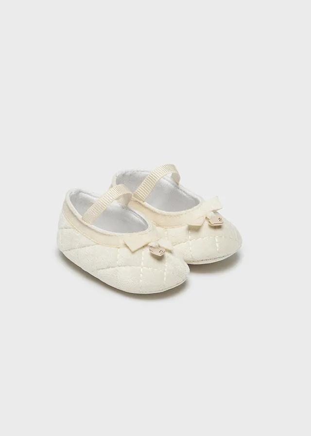 MAY Velvet Quilted Mary Jane Shoe