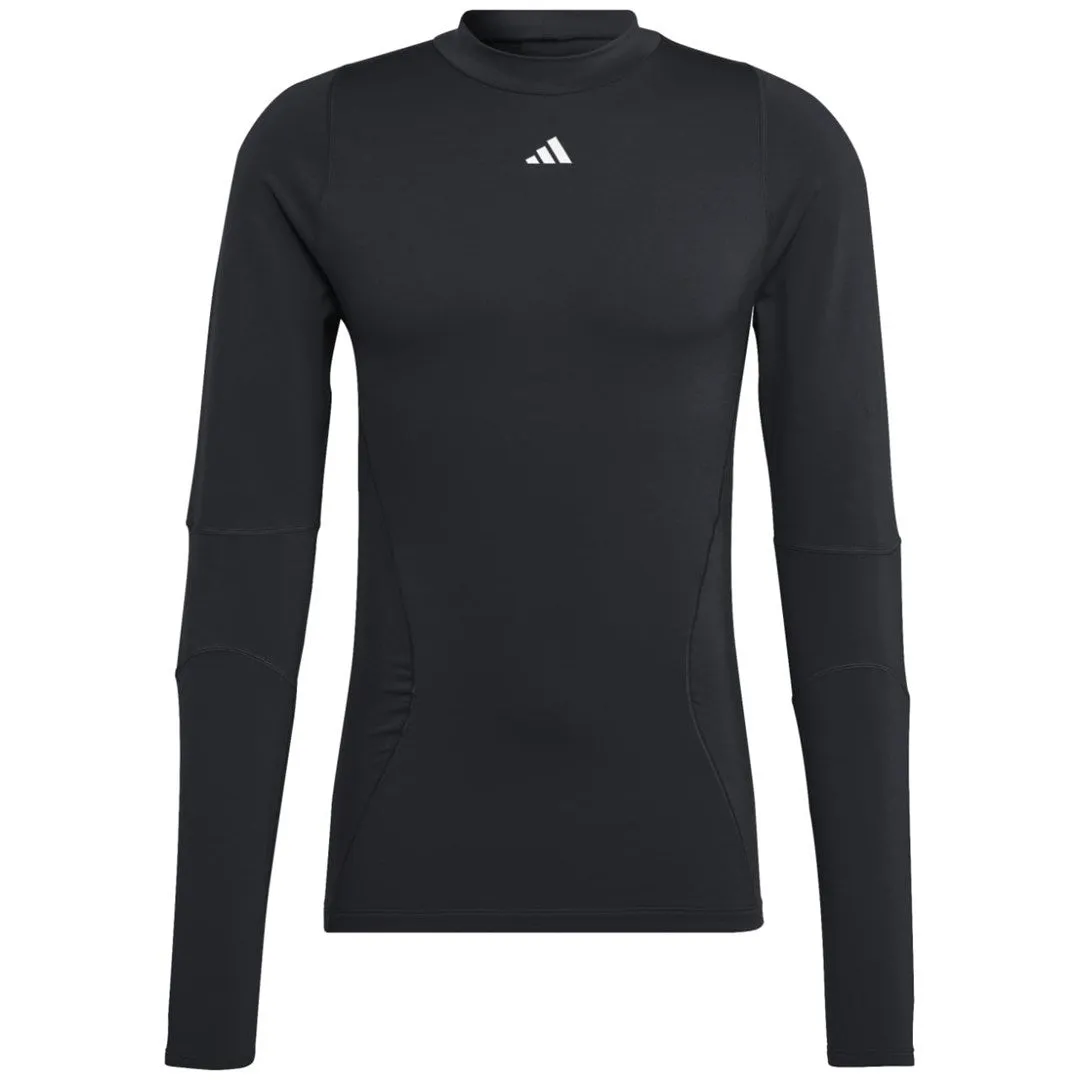 Men's Adidas Techfit Cold T-Shirt. Rdy Long Sleeve Black Ia1131 S