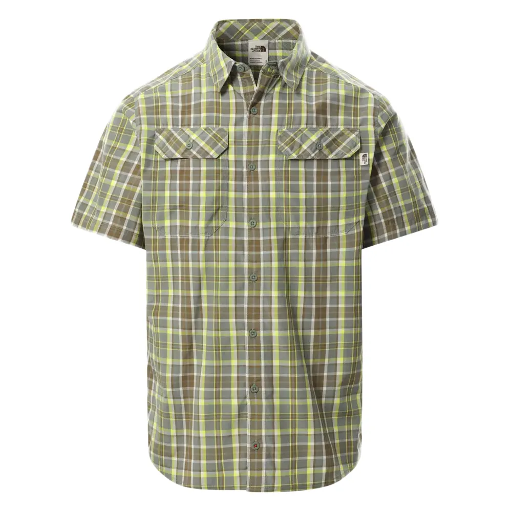Men's Plaid Dress Shirt, Olive