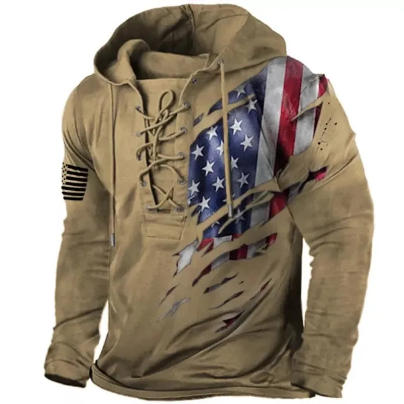Men's Printed Long Sleeve T-Shirt