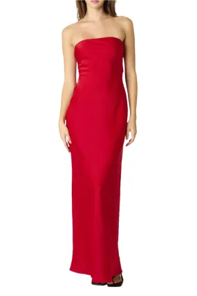 Meredith Satin Maxi Dress