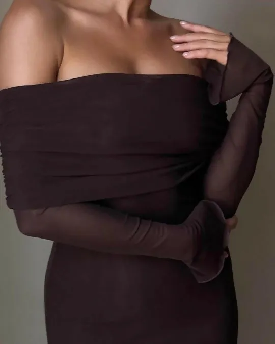 Meshki Josie Dress Brown