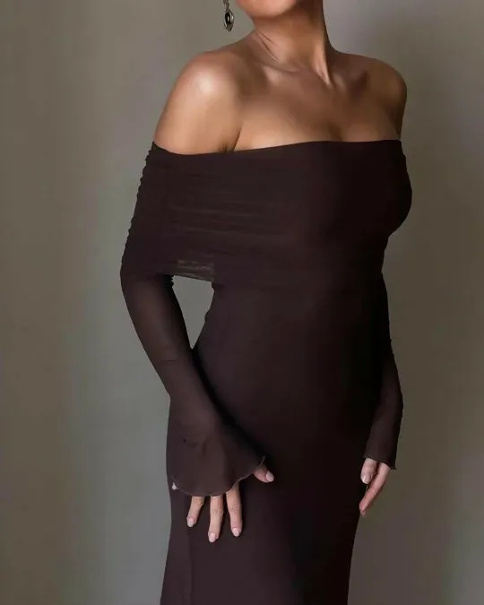 Meshki Josie Dress Brown