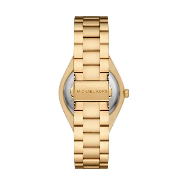 Michael Kors - Lennox Three Hand Gold Tone Stainless Steel Watch