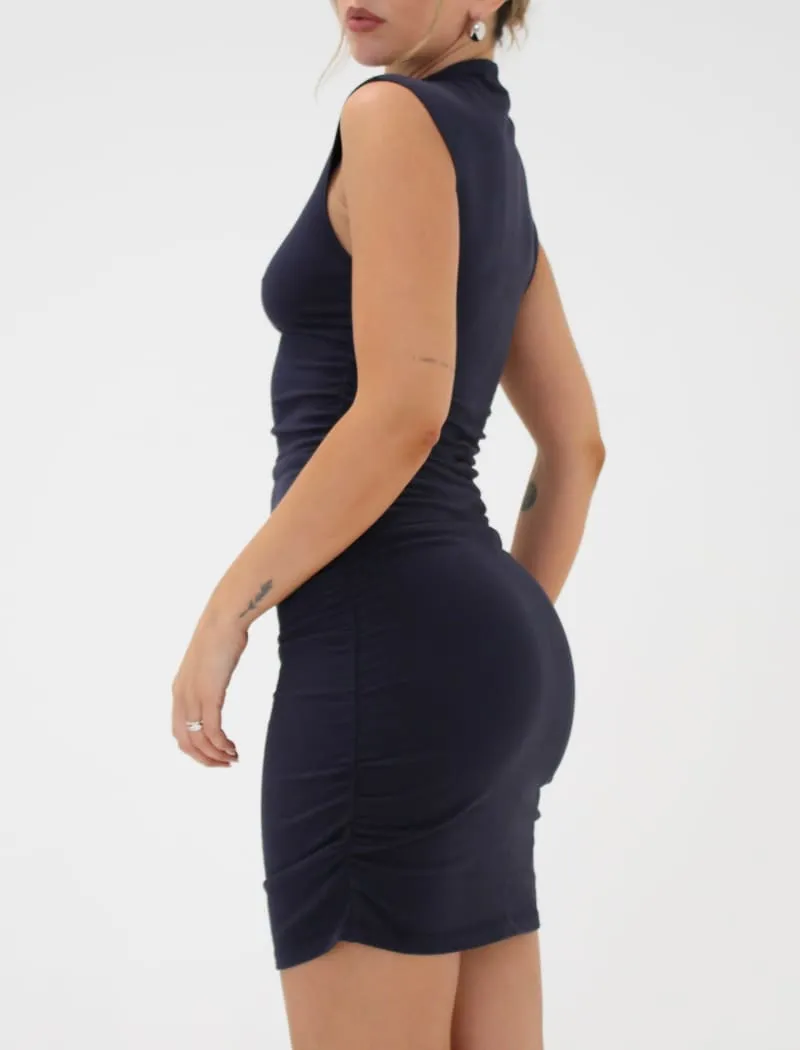 Minimalist Mini Dress | Navy