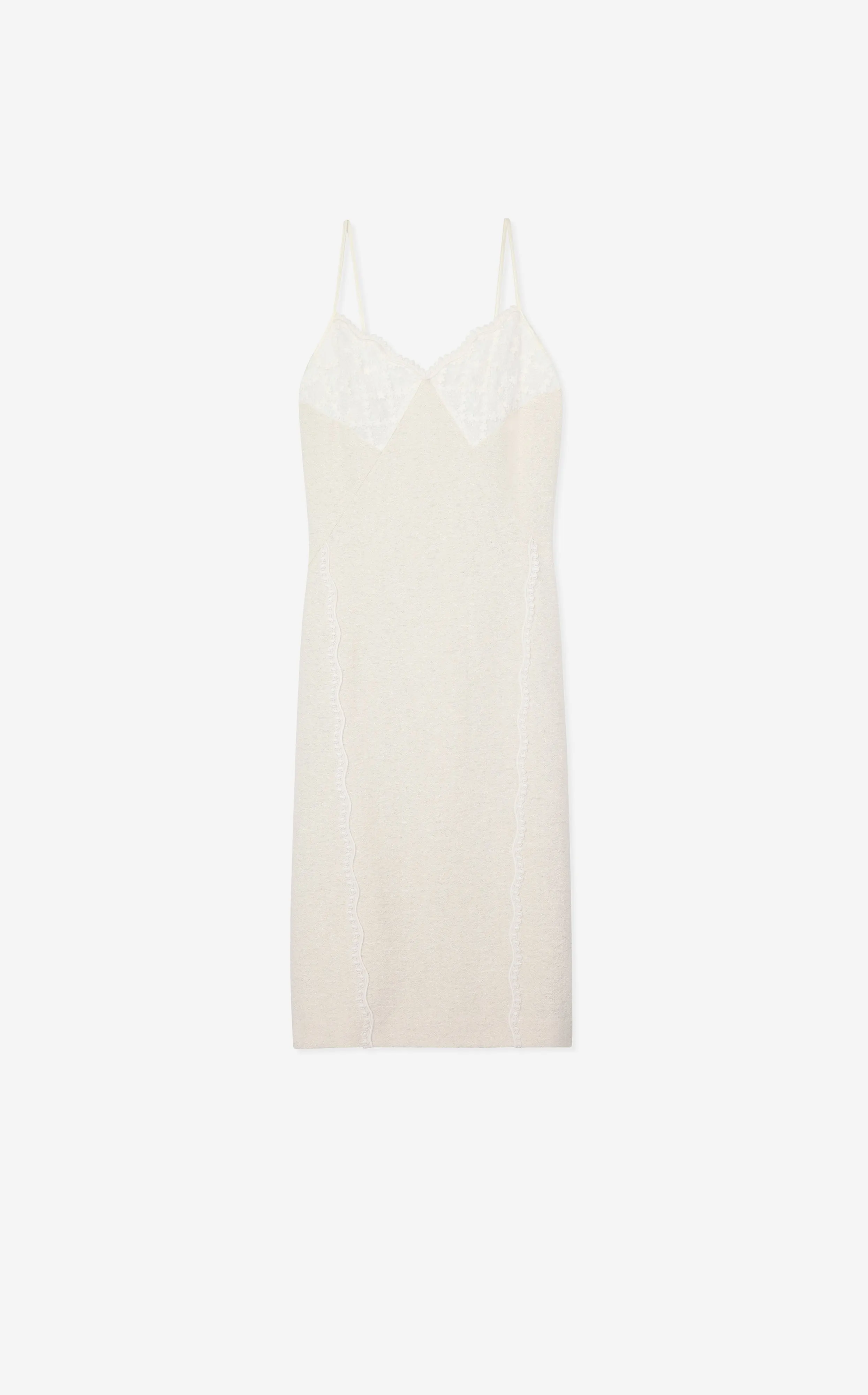 Mixed Media Slip Dress