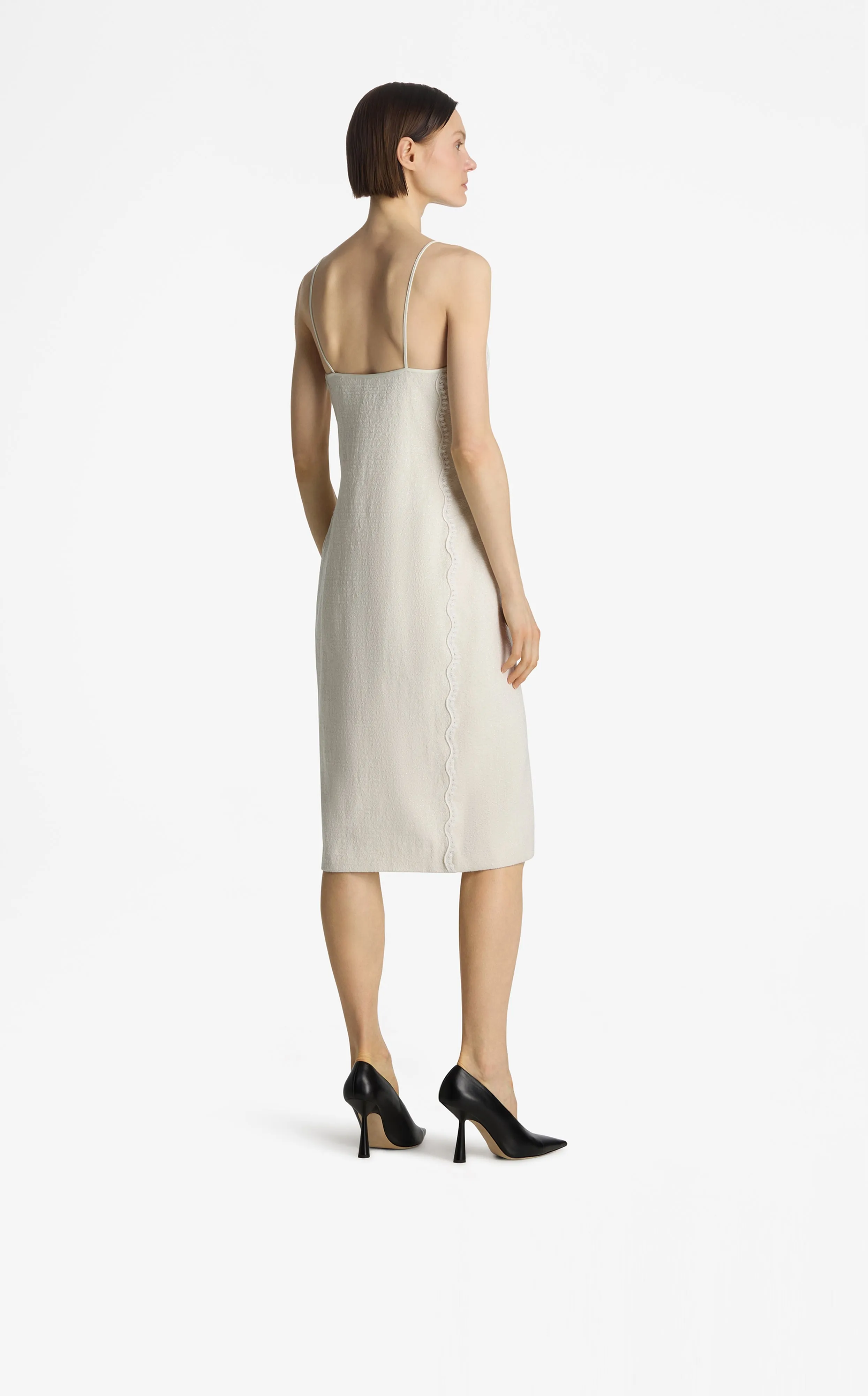 Mixed Media Slip Dress