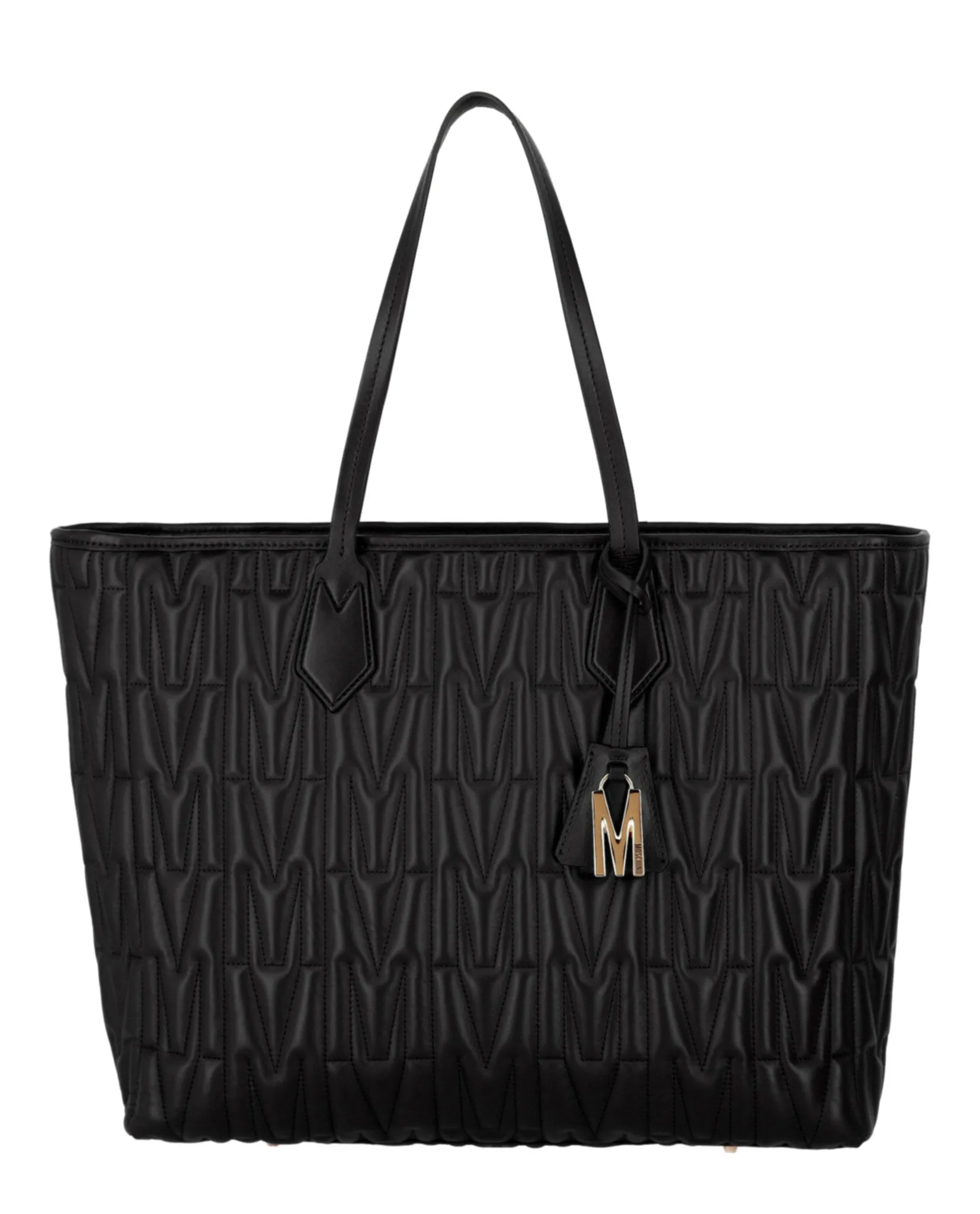 Moschino M-Quilted Leather Tote