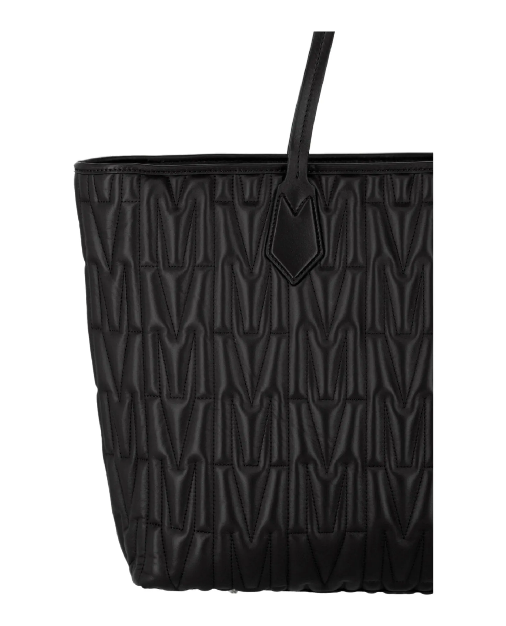 Moschino M-Quilted Leather Tote