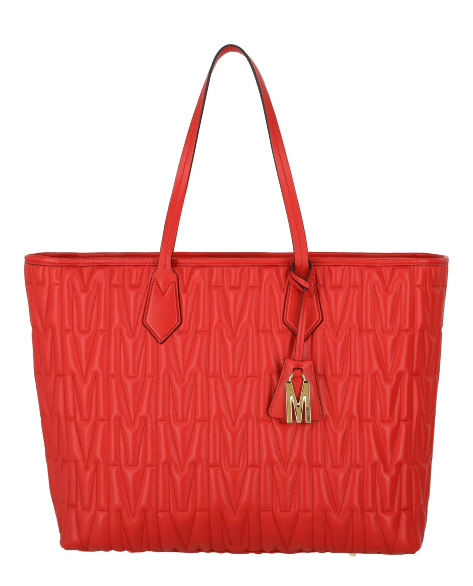 Moschino Quilted Monogram Tote Bag
