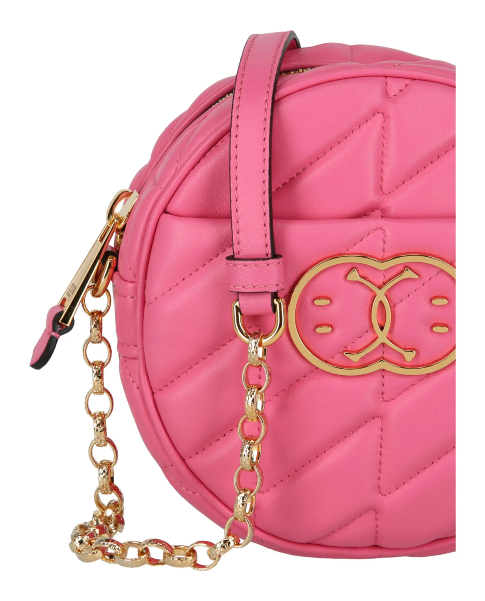 Moschino Quilted Round Shoulder Bag
