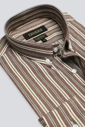 Multicolor Stripes Casual Shirt