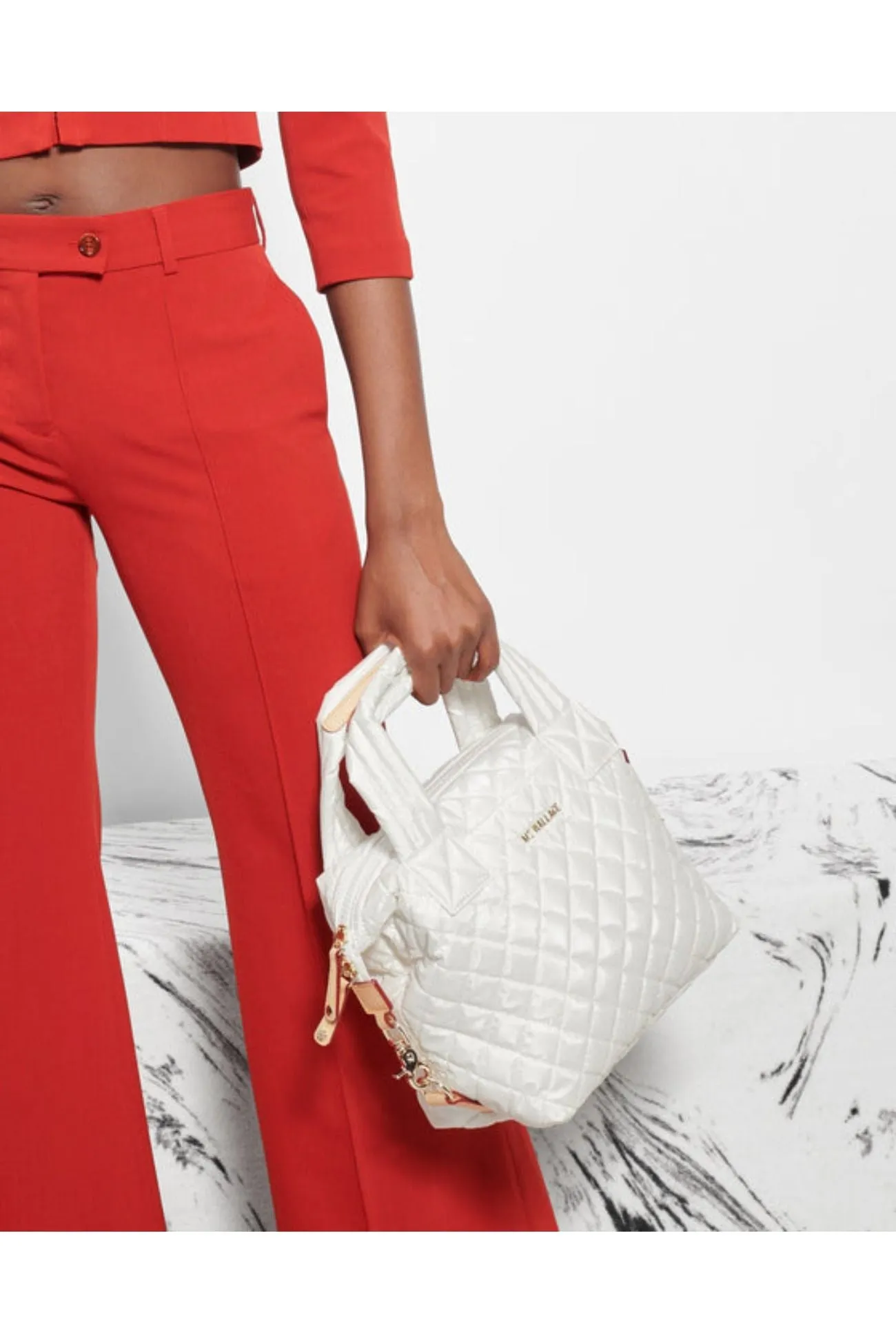 MZ Wallace Sutton Deluxe Small Quilted Bag 1286x1602 | Pearl Metallic
